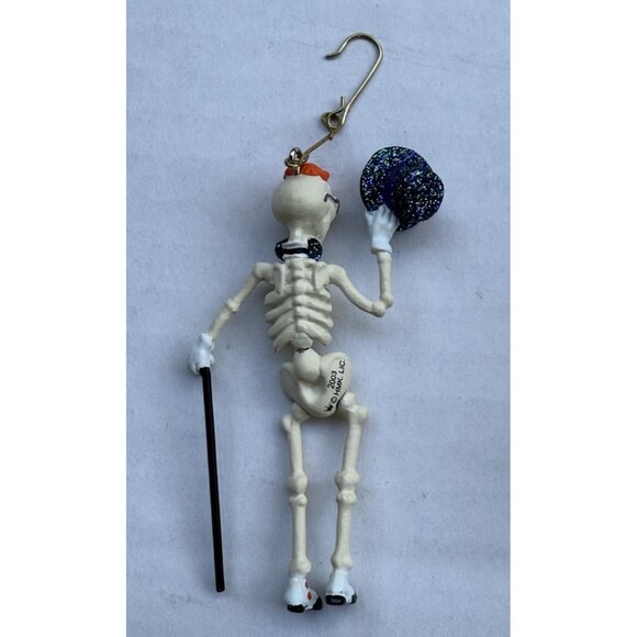 2003 Hallmark Keepsake Pewter Ornament Mr Tap Happy Skeleton Halloween MM20 - Picture 8 of 8